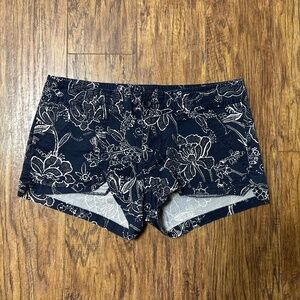 Express Shorts Navy/White Floral Size 4